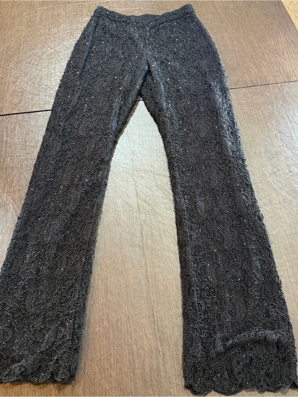 INC International Concepts Petite 4P Beaded Lace Pants